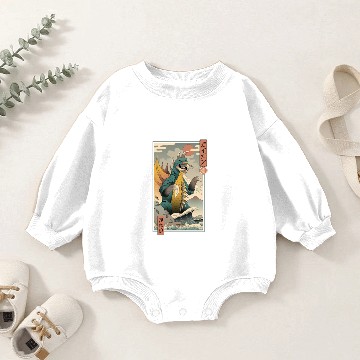 Discover Alien Kaiju Ukiyo-e - Gigan - Baby Romper Sweatshirts