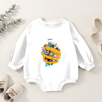 Discover Adventure Time Baby Romper Sweatshirts