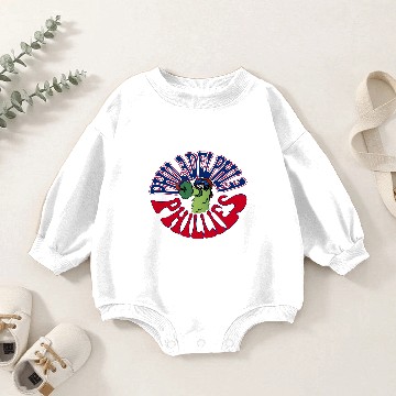 Discover Phillie Phanatic Cartoon Baby Romper Sweatshirts, Philadelphia Baseball Baby Romper Sweatshirts