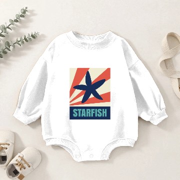 Discover Starfish Baby Romper Sweatshirts