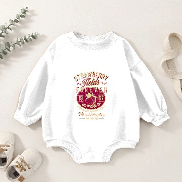 Discover Strawberry Fields Forever, Strawberry Fields Music Lover Baby Romper Sweatshirts