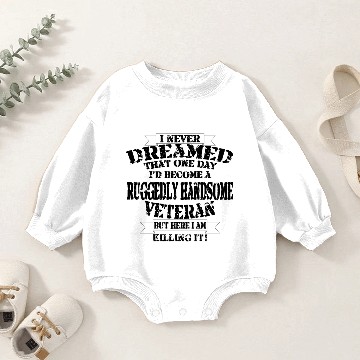 Discover Grumpy Old Veteran Baby Romper Sweatshirts