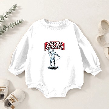 Discover Silver Surfer, The Silver Surfer Baby Romper Sweatshirts