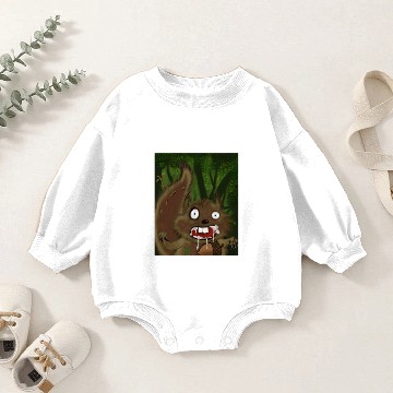 Discover Rabid Squirrel Baby Romper Sweatshirts