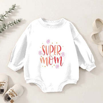 Discover Super Mom Baby Romper Sweatshirts