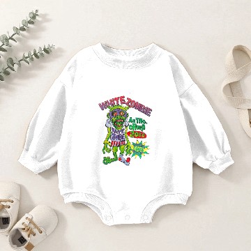 Discover White Zombie Baby Romper Sweatshirts