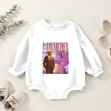 Discover Barbenheimer Vintage Baby Romper Sweatshirts, Cillian Murphy Margot Robbie