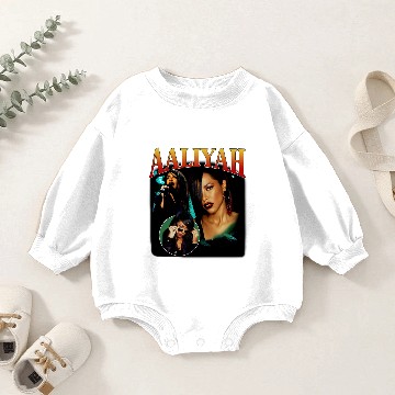 Discover Aaliyah Vintage Baby Romper Sweatshirts