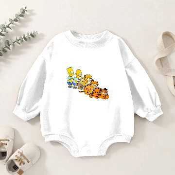 Discover Bart to Garfield Essential Baby Romper Sweatshirts