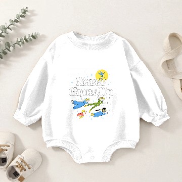 Discover Vintage Never Grow Up Peter Pan Baby Romper Sweatshirts, Disney Peter Pan Baby Romper Sweatshirts