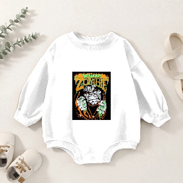 Discover White zombie Baby Romper Sweatshirts