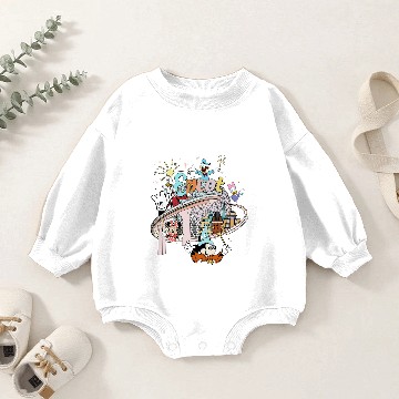 Discover Disney Epcot Baby Romper Sweatshirts, Monorail Baby Romper Sweatshirts, Epcot Baby Romper Sweatshirts