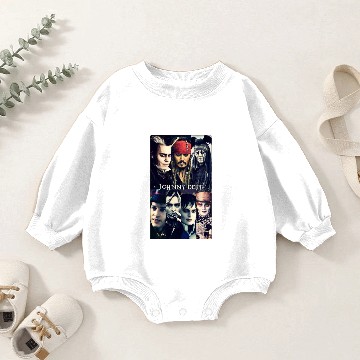 Discover Johnny Depp Classic Baby Romper Sweatshirts