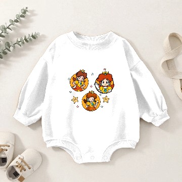 Discover Princess Daisy Star Baby Romper Sweatshirts,Princess Daisy Baby Romper Sweatshirts
