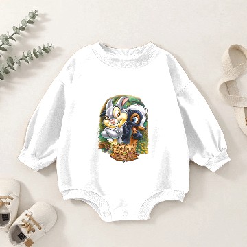 Discover Bambi Flower Thumper Baby Romper Sweatshirts