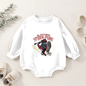 Discover The Amazing Spider Punk  Baby Romper Sweatshirts,