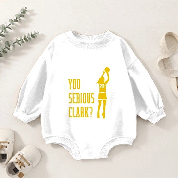 Discover You Serious Caitlin Clark Baby Romper Sweatshirts Basketball Player