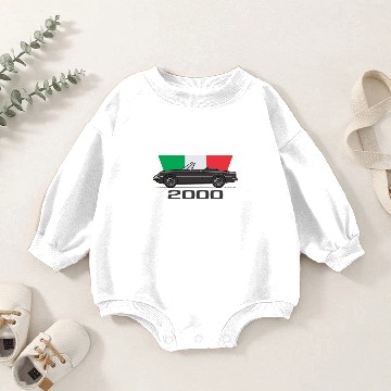 Discover black 2000 - Alfa Romeo Spider - Baby Romper Sweatshirts