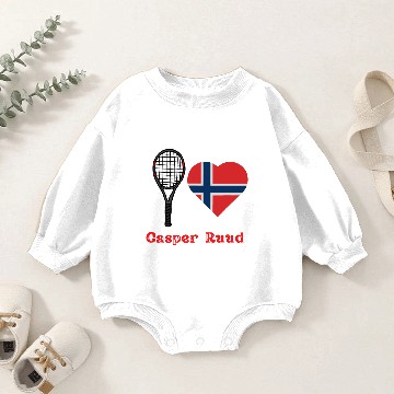 Discover Casper Ruud Baby Romper Sweatshirts