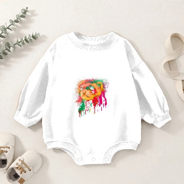 Discover Ferret Gift Water Art Weasel Animal Furry Ferret Baby Romper Sweatshirts
