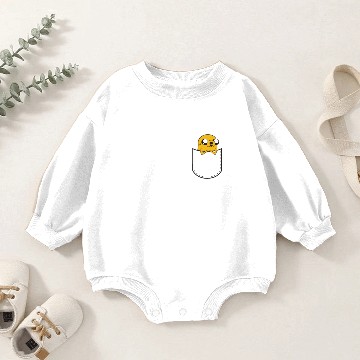 Discover Adventure Time Pocket Jake Baby Romper Sweatshirts