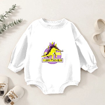 Discover Dinosaur Dino Dino LGBT Bisexual Nonbinosaurus LGBT Pride Parade Rainbow Dinosaur Baby Romper Sweatshirts