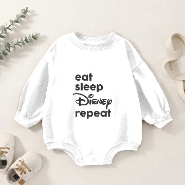 Discover Disney Eat Sleep Disney Repeat Baseball Tees Baby Romper Sweatshirts