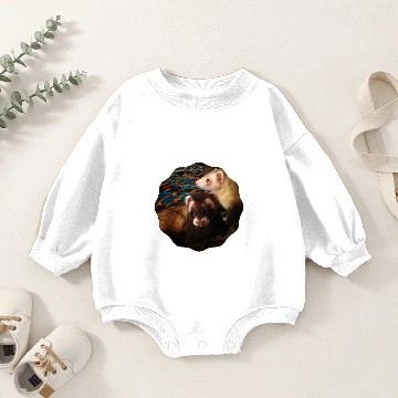 Discover Ferret Gift Adorable Ferrets Baby Romper Sweatshirts