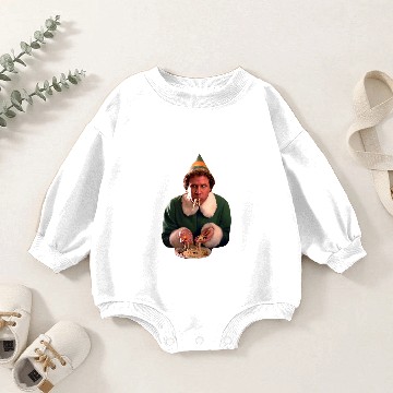 Discover buddy the elf spaghetti and candy Baby Romper Sweatshirts