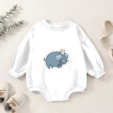 Discover Elephants Lover as a Star Chef Baby Romper Sweatshirts