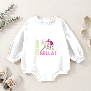 Discover Chow Bella Quote for a Mahjong Player Baby Romper Sweatshirts