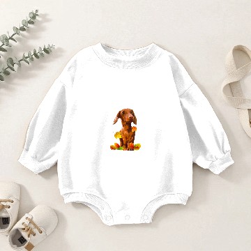 Discover Happy Fall Yall Dachshund Dog Baby Romper Sweatshirts