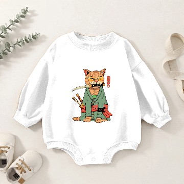 Discover Cat Paws Zoro Cat Warrior Baby Romper Sweatshirts