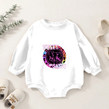 Discover Elephants Lover 90s Nostalgia Rainbow Leopard Print Tropical Baby Romper Sweatshirts