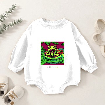 Discover Frog Gift entertaining Frog Amphibia Baby Romper Sweatshirts