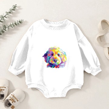 Discover Dog Goldendoodle Gift Labradoodle Cockapoo Mom Colorful Pop Art Baby Romper Sweatshirts