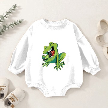 Discover Frog Gift Singing Frog Toad Baby Romper Sweatshirts