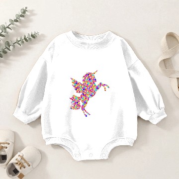 Discover Unicorns International Dot Day Colorful Dotted Baby Romper Sweatshirts