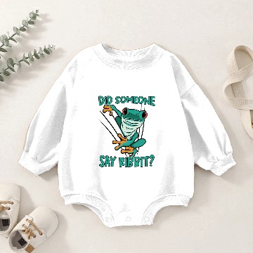 Discover Frog Gift Red Eyed Tree Frog Ribbit Rainforest Poison Dart Baby Romper Sweatshirts
