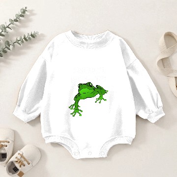 Discover Frog Gift Nevermind its Frog Time Baby Romper Sweatshirts