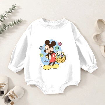 Discover Disney - Mickey Easter Basket Baby Romper Sweatshirts