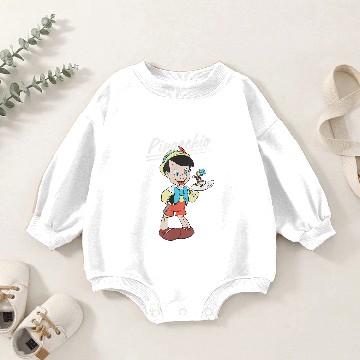 Discover Disney Pinocchio and Jiminy Cricket Baby Romper Sweatshirts