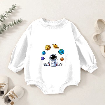 Discover Astronauts Juggle Astronaut Baby Romper Sweatshirts