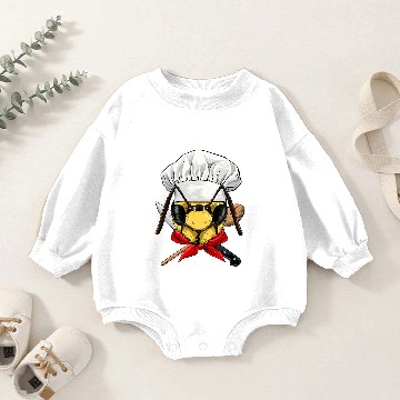 Discover Bee Beekeeping Chef Beekeeping Bee Honeybee Cooking Lover 281 Beekeeper Baby Romper Sweatshirts