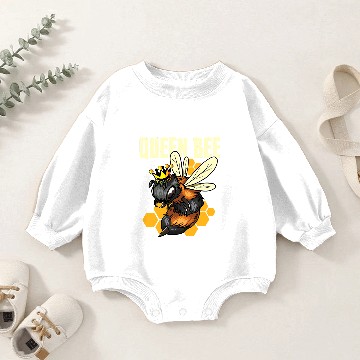 Discover Bee Beekeeping Queen Bee Honey Bee With Crown Queen Beekeeper 449 Beekeeper Baby Romper Sweatshirts