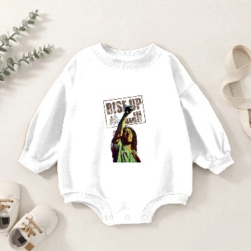 Discover Bob Marley Rise Up Baby Romper Sweatshirts