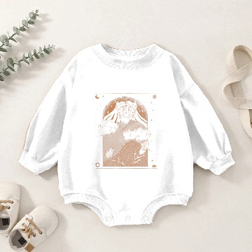 Discover Celestial Boho Aesthetic Witchy Witch Vibes Tarot Card Baby Romper Sweatshirts