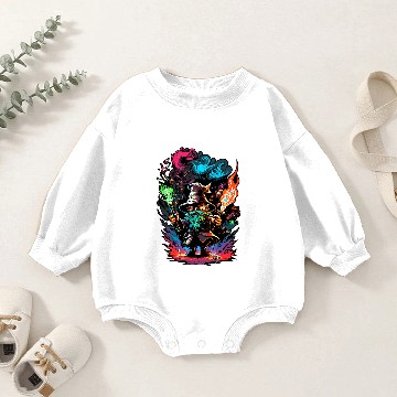 Discover Fantasy Sci Fi Wizards Magic Art Design Wizard Baby Romper Sweatshirts