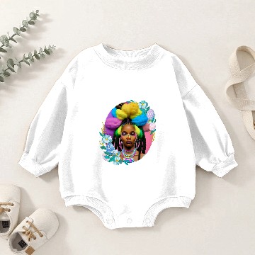 Discover Black Girl Easter Magic Brown Skin Girls Spring Easter Eggs Baby Romper Sweatshirts