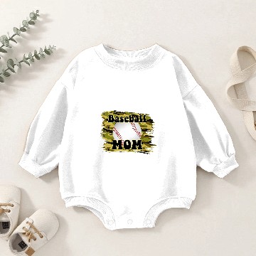 Discover Baseball Gift Bleached Baseball Mom Cheetah Leopard Baseball Mothers Day Baby Romper Sweatshirts